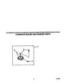 Complete sealed gas burner