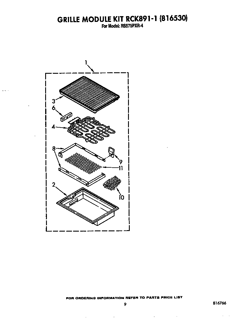 Grille kit rck891-1