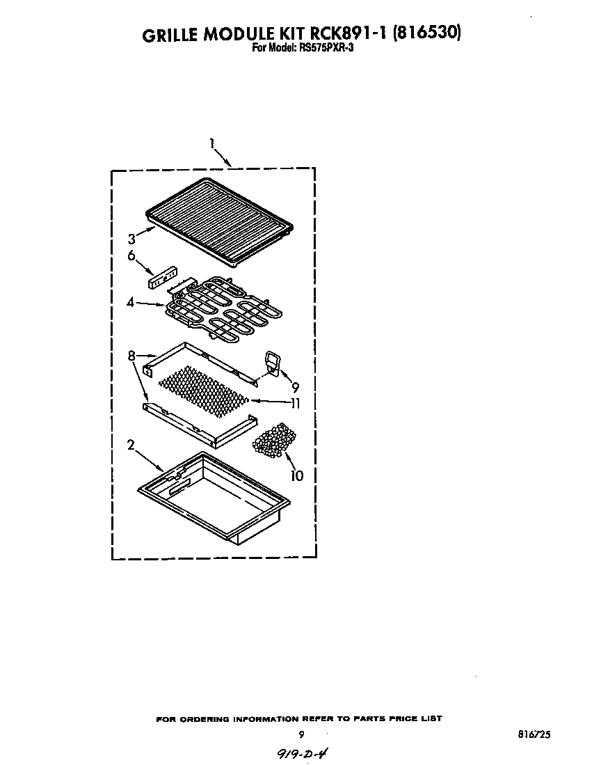 Grill kit rck891-1