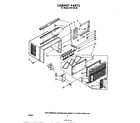 Whirlpool AHF12020 cabinet parts diagram