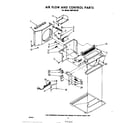 Whirlpool AHF12020 air flow and control parts diagram