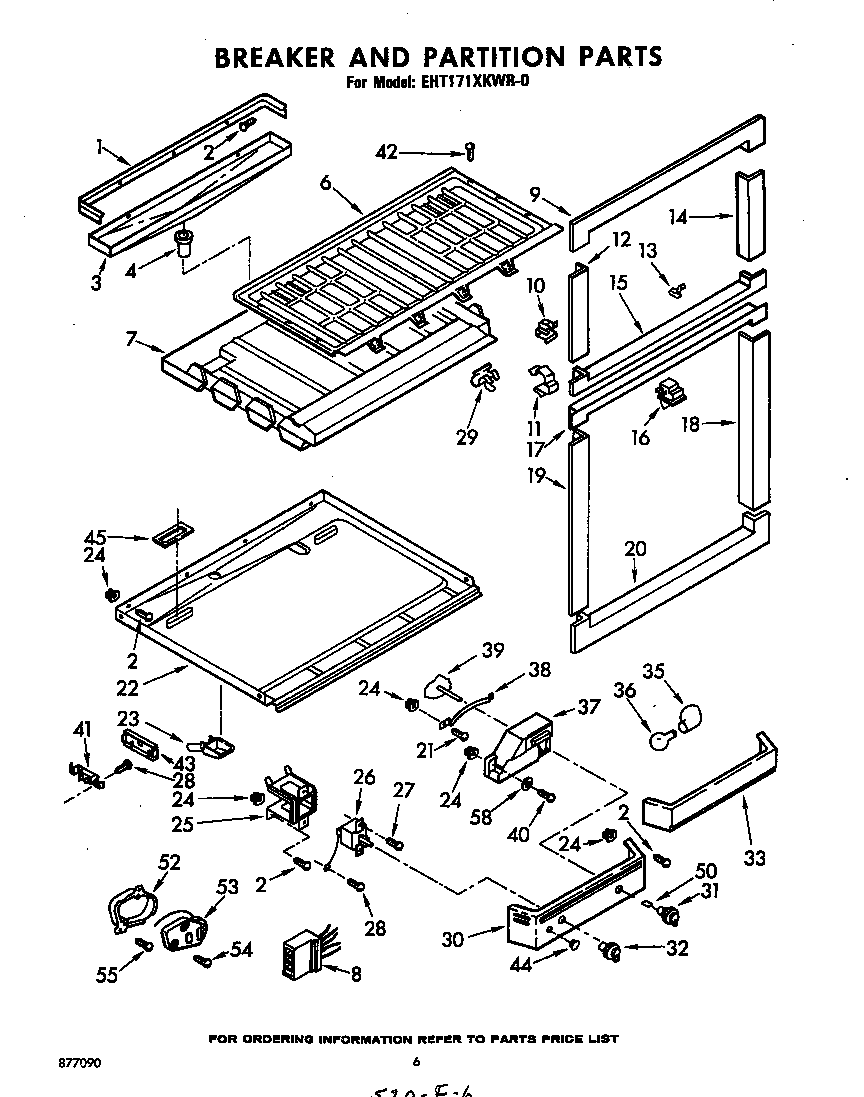 Breaker and partition
