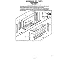 Whirlpool ACFW0940 accessory kit parts diagram