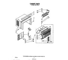 Whirlpool AHFP6520 cabinet parts diagram