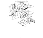 Whirlpool AHFP6520 air flow and control parts diagram