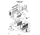 Whirlpool AHF12021 cabinet parts diagram