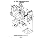 Whirlpool AHF12021 air flow and control parts diagram
