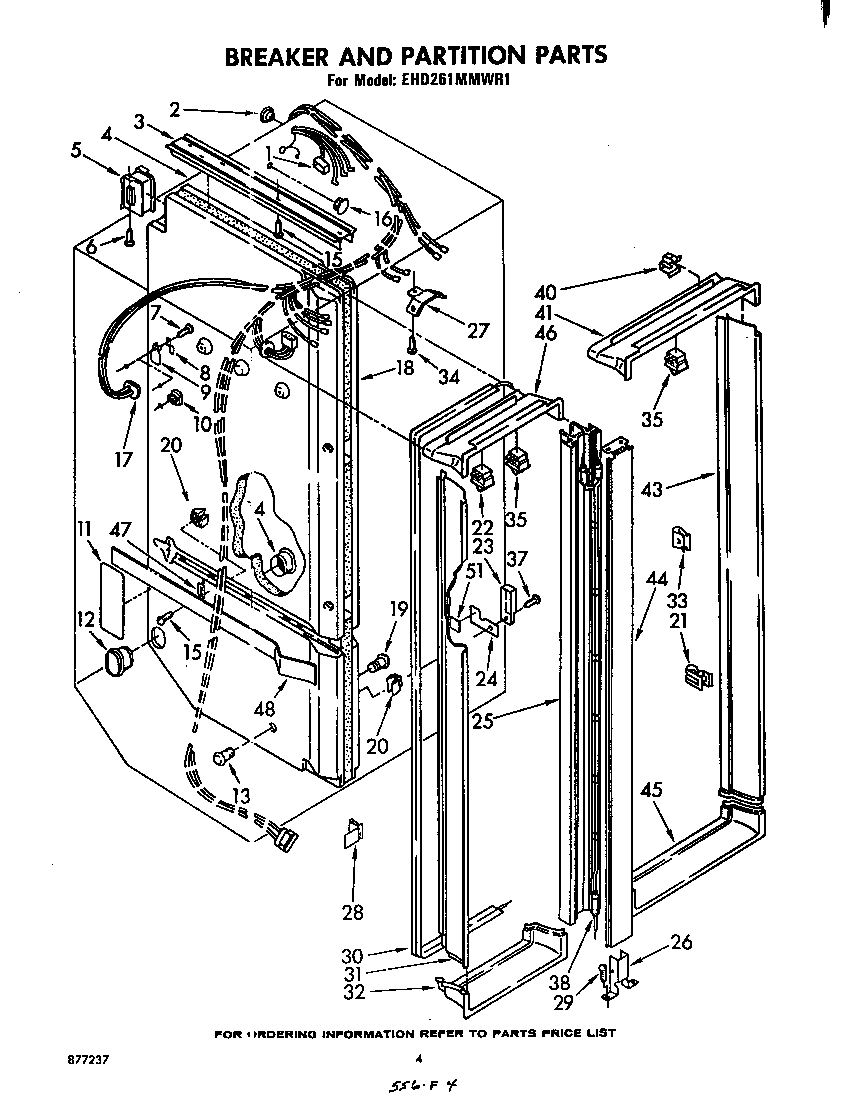 Breaker and partition
