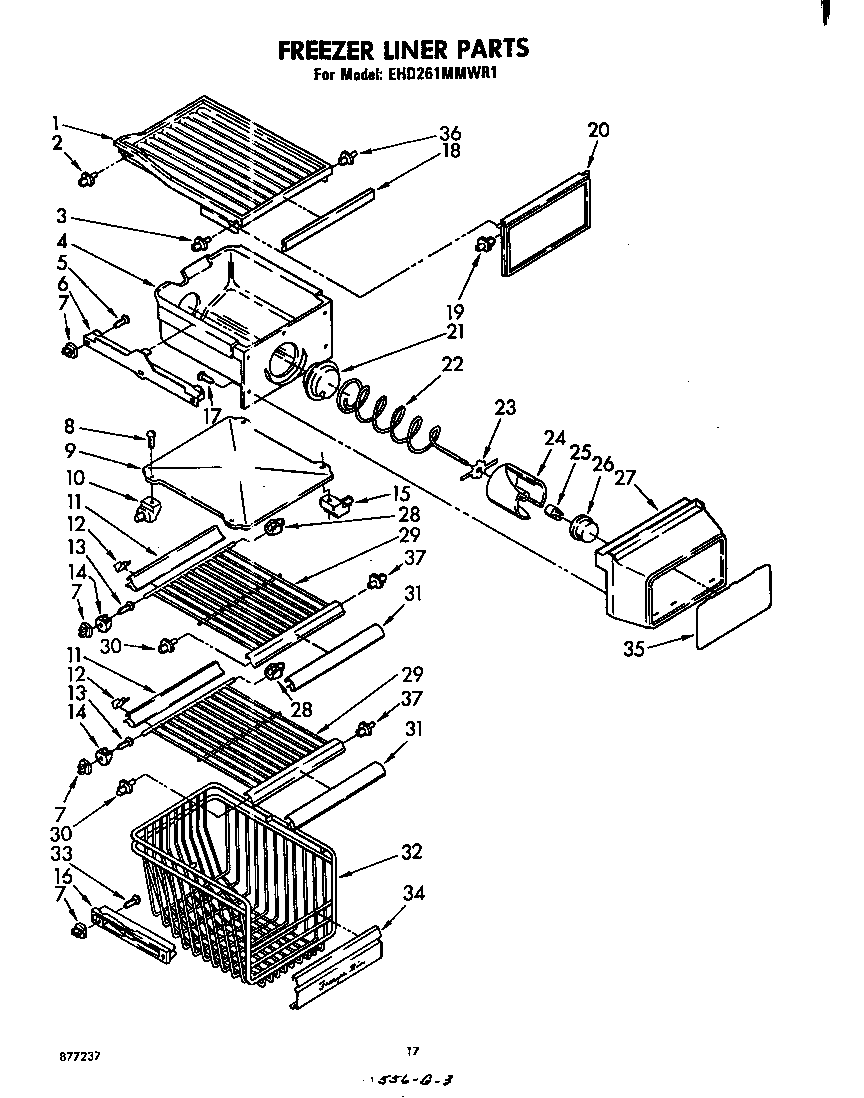 Freezer liner