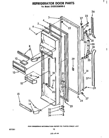 Refrigerator door