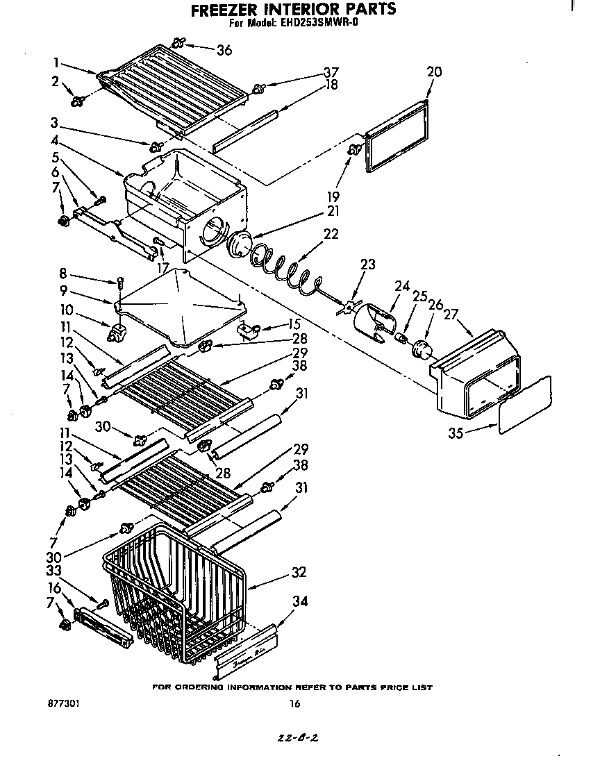 Freezer interior