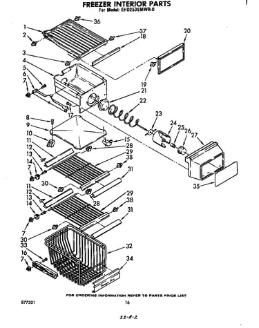 Freezer interior