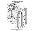 Whirlpool EHD261SSWR1 breaker trim and liner diagram