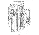 Whirlpool EHD261SSWR1 refrigerator door diagram
