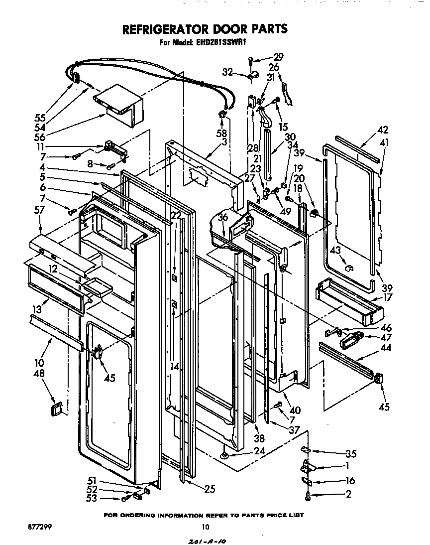 Refrigerator door