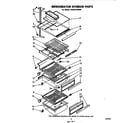 Whirlpool EHD261SSWR1 refrigerator interior diagram