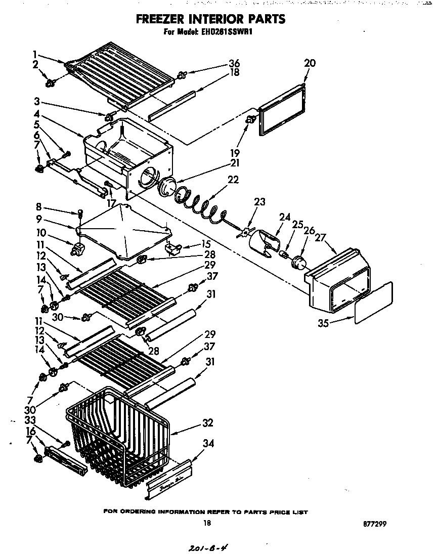 Freezer interior