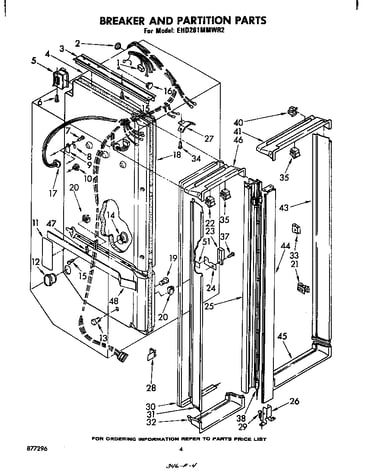Breaker and partition