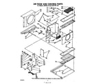 Whirlpool AKFW1140 air flow and control parts diagram