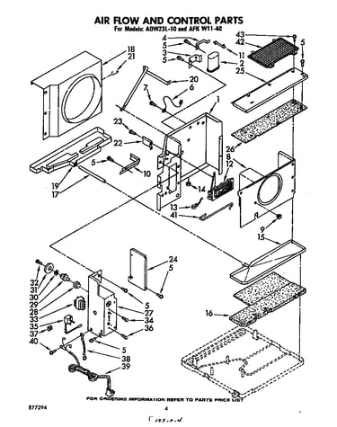 Air flow and control parts