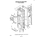 Whirlpool EHD252SMWR2 refrigerator door diagram