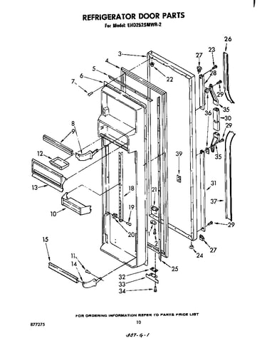 Refrigerator door