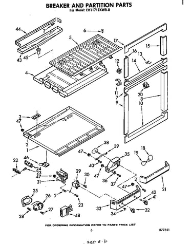 Breaker and partition