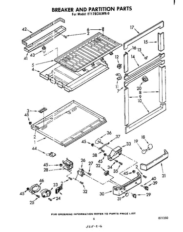 Breaker and partition