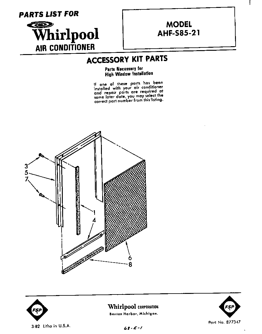 Accessory kit parts