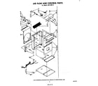 Whirlpool AHFS8521 air flow and control parts diagram