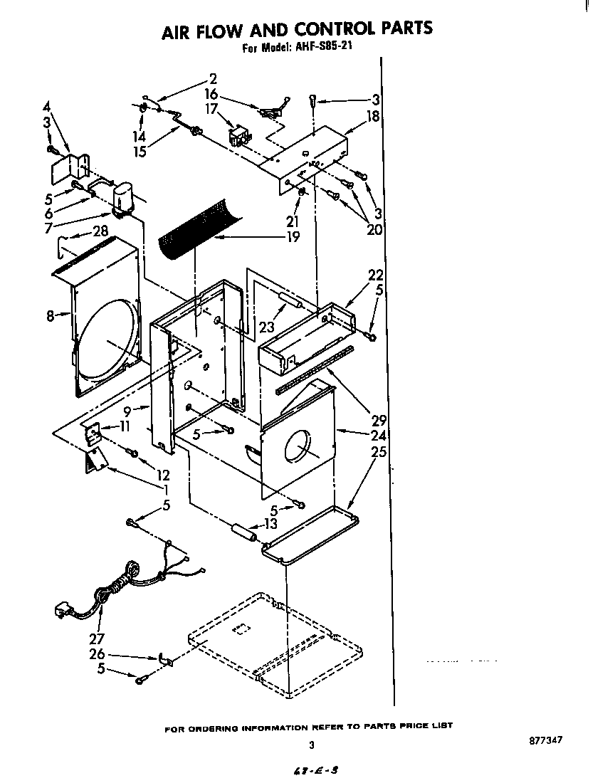 Air flow and control parts