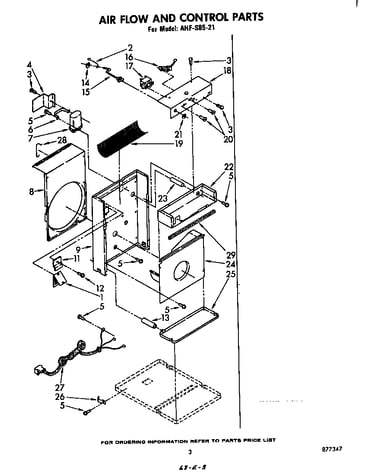 Air flow and control parts