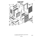 Whirlpool AHFS8521 cabinet parts diagram
