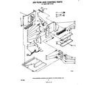 Whirlpool AHF10120 air flow and control parts diagram