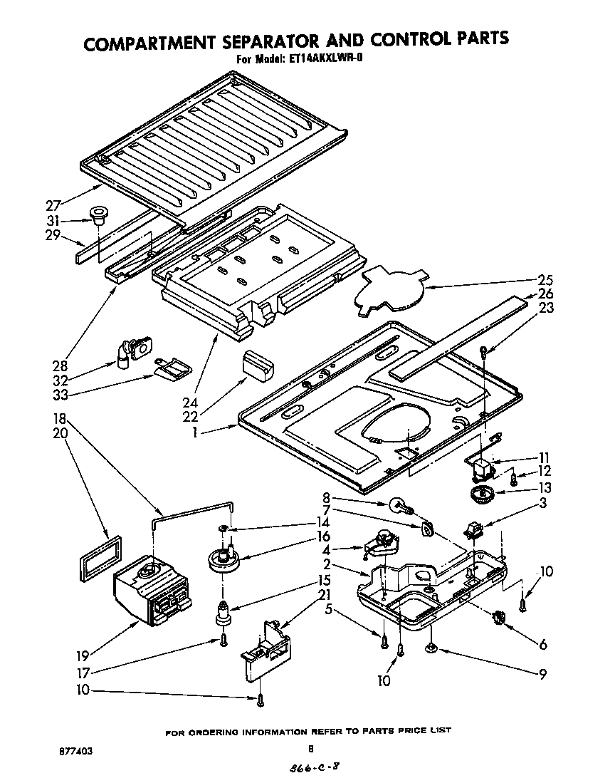 Compartment separator and control