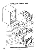 Cabinet, liner and door
