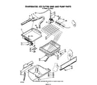 Whirlpool EC5100XL evaporator, ice cutter grid and pump diagram