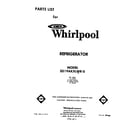 Whirlpool ED19AKXLWR0 front cover diagram