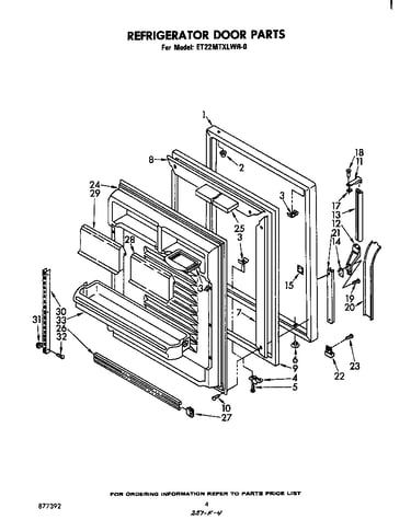 Refrigerator door