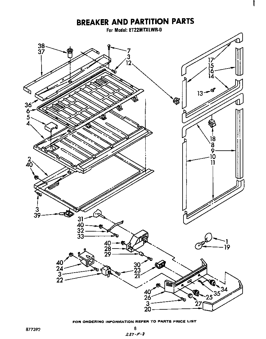 Breaker and partition