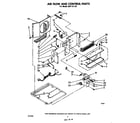 Whirlpool AHF12120 air flow and control parts diagram