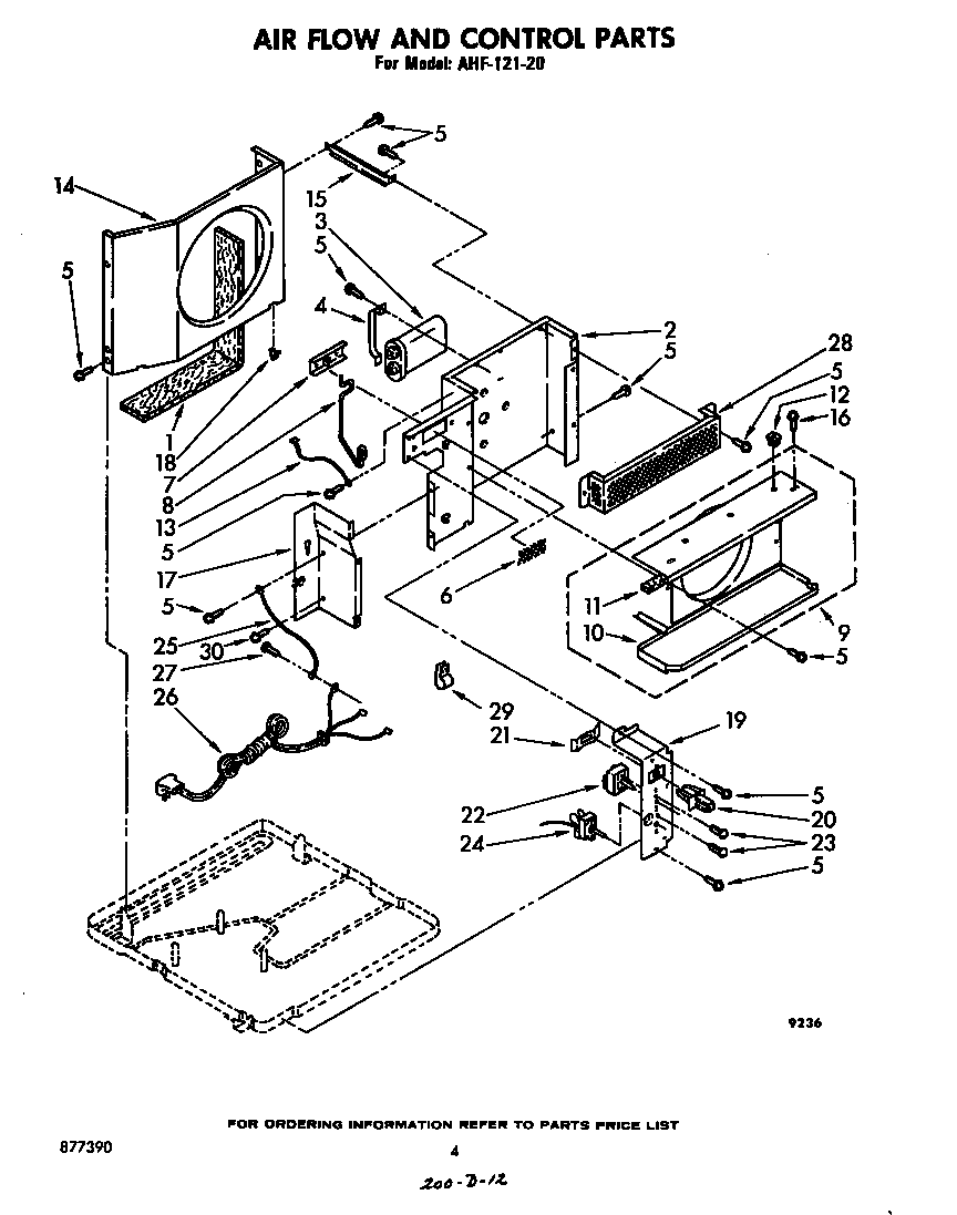 Air flow and control parts