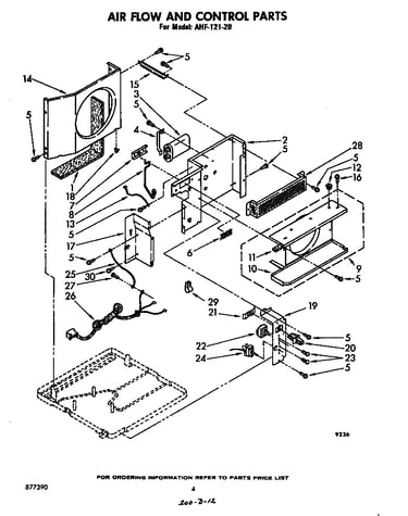 Air flow and control parts