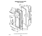 Whirlpool ED19MTXLWR0 refrigerator door diagram