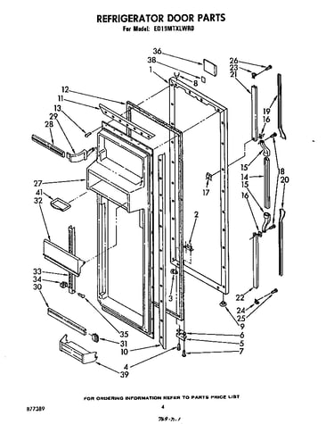 Refrigerator door