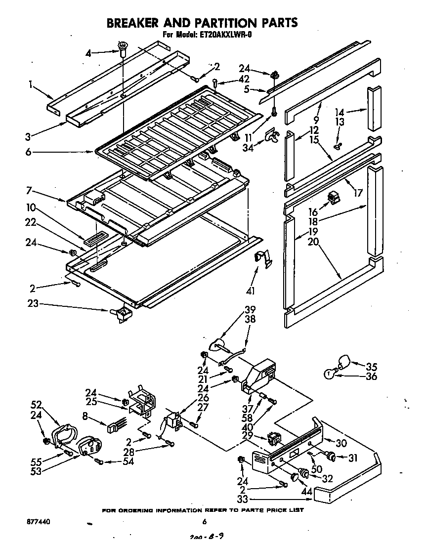 Breaker and partition