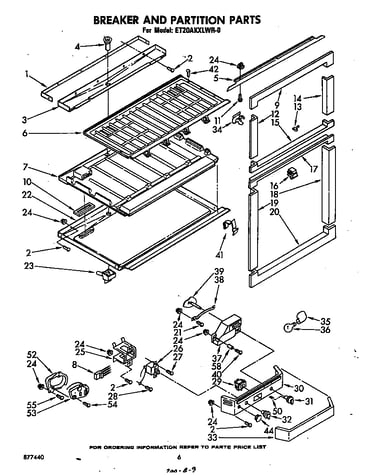 Breaker and partition