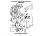 Whirlpool ET18AKXLWR0 compartment separator and control diagram