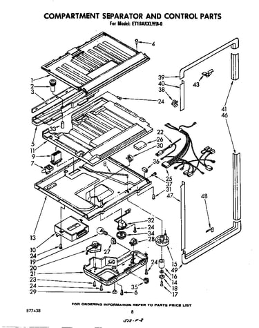 Compartment separator and control