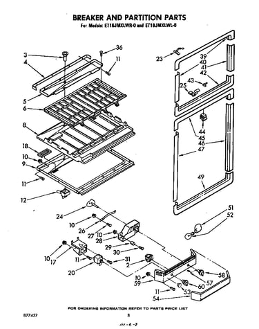 Breaker and partition